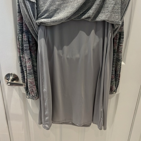 Soft fabric knee length dress multicoloured - Picture 3 of 4